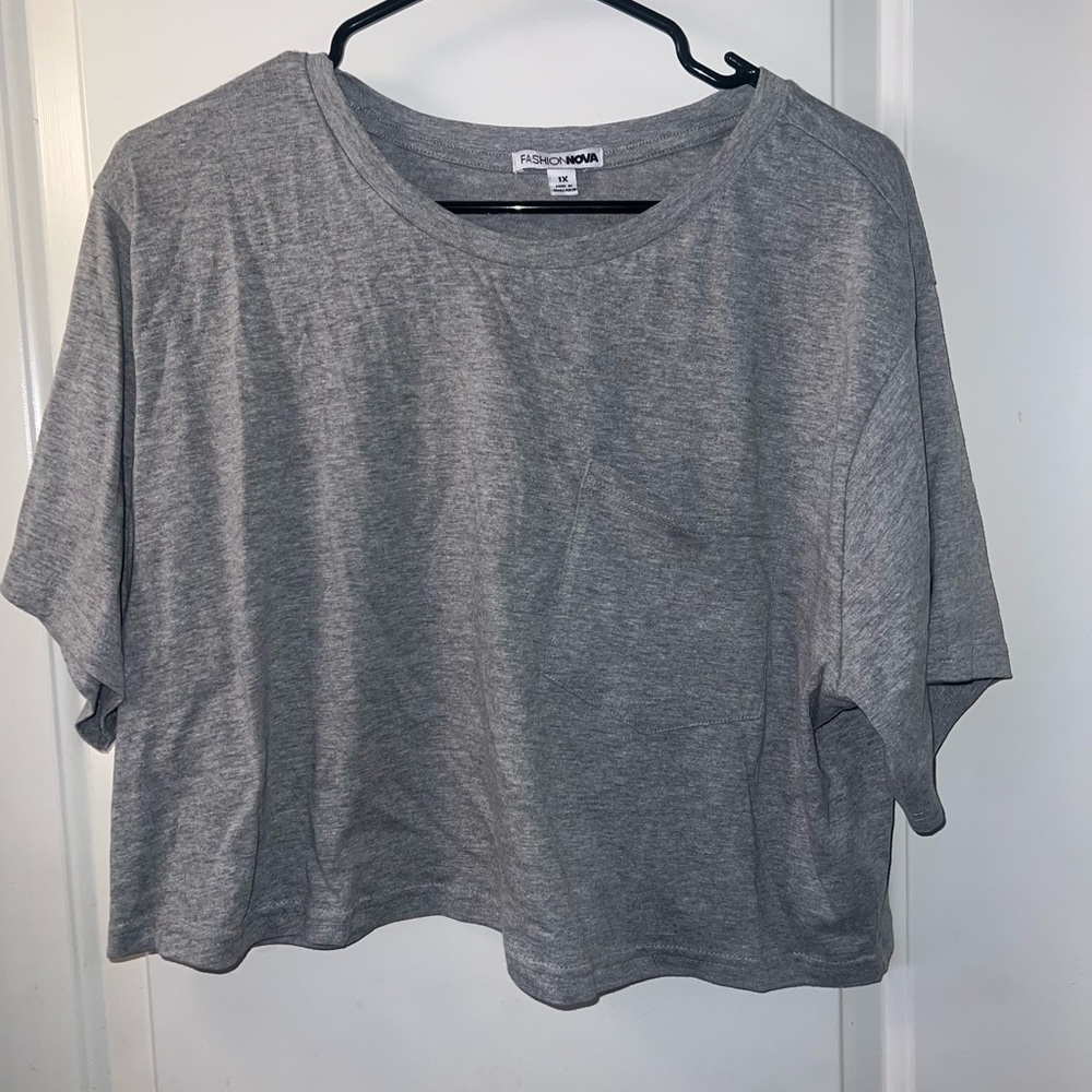 Fashion Nova Gray Women's Top